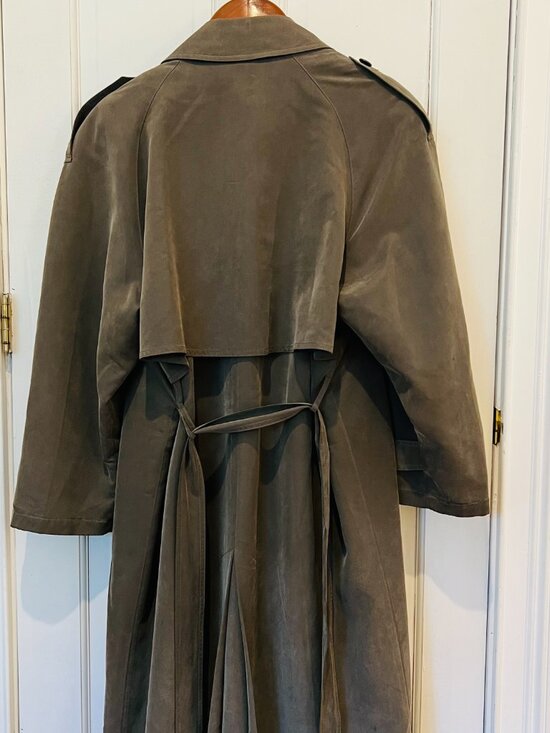 Jones New York Jacket Womens Double Breasted Button Up Trench Coat Size L / 12 P - Picture 2 of 16